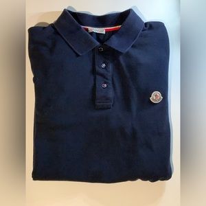 Navy Blue Men’s Size Medium Moncler Knit Polo